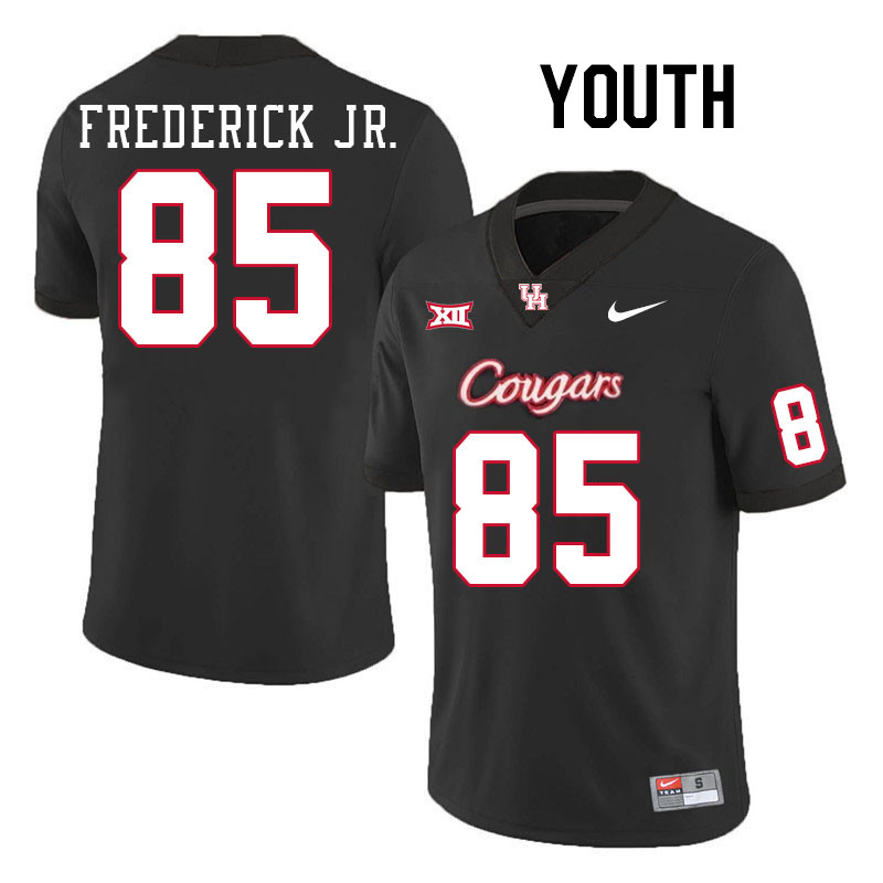 Youth #85 Traville Frederick Jr. Houston Cougars College Football Jerseys Stitched-Black